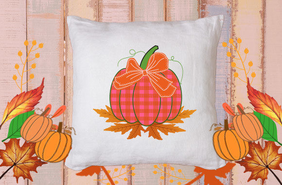 Cute Pumpkin with Bow 10 Graphics for Crafts