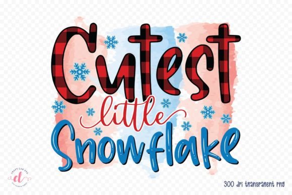 Cutest Little Snowflake Winter PNG for Crafts and Graphics