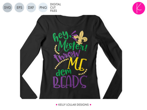 Hey Mister Throw Me Dem Beads Graphics for Local Crafts