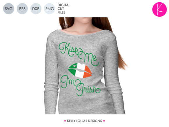 Kiss Me I'm Irish Graphics for Crafts and Festive Marketing