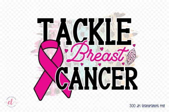 Tackle Breast Cancer PNG for Crafts and Graphics