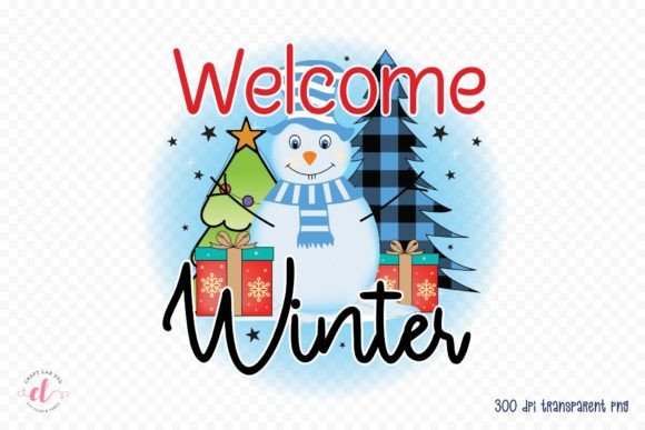Welcome Winter - Winter Sublimation PNG for Crafts and Graphics