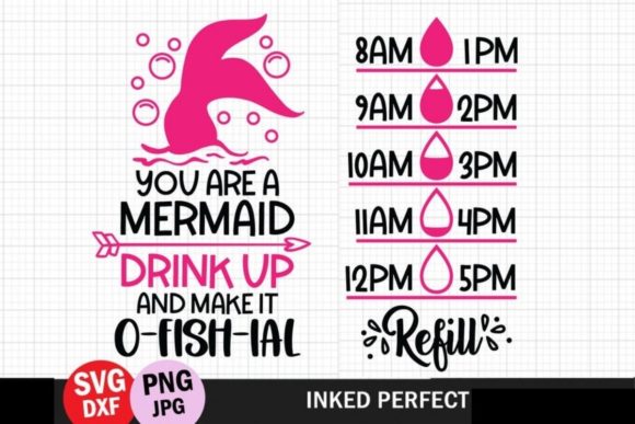 You Are a Mermaid Water Tracker